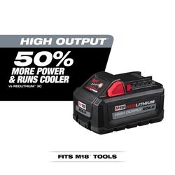 Milwaukee M18 REDLITHIUM XC 6 Ah Lithium-Ion High Output Battery 1 pc