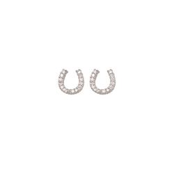 Montana Silversmiths Women's Tiny Rider Post Silver Earrings Water Resistant