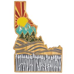 Totally Bamboo Summer Stokes 10.5 in. L X 15 in. W X 0.63 in. Bamboo Idaho Serving & Cutting Board