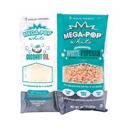 Gold Medal Mega-Pop White Popcorn Corn/Oil/Salt Kits 10.6 Pouch