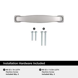 Amerock Franklin Traditional Arch Cabinet Pull 3 in. Polished Chrome Silver 1 pk