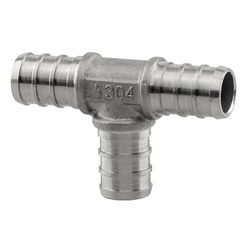 Boshart Industries 1/2 in. PEX in. X 1/2 in. D PEX in. Stainless Steel Tee
