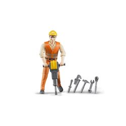 Bruder Bworld Construction Worker Toy Multicolored 6 pc