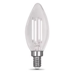 Feit White Filament B10 E12 (Candelabra) Filament LED Bulb Soft White 100 Watt Equivalence 2 pk