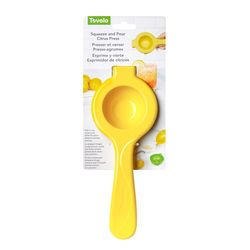 Tovolo Yellow/White Plastic Squeeze and Pour Citrus Press