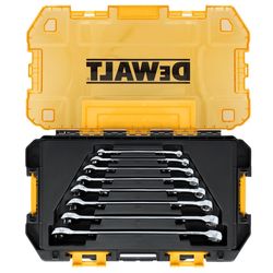 DeWalt ToughSeries SAE Combination Wrench Set 8 pc