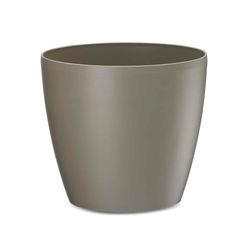 Crescent Garden Eva 6.5 in. H X 7.1 in. D PP Plastic Planter Latte