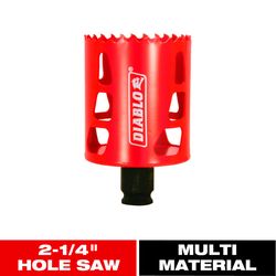 Diablo Snap-Lock Plus 2-1/4 in. Bi-Metal 2-3/8 in. L Hole Saw Arbor Included
