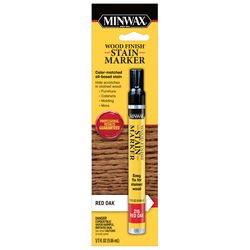 Minwax Wood Finish Stain Marker Semi-Transparent Red Oak Oil-Based Stain Marker 1/3 oz