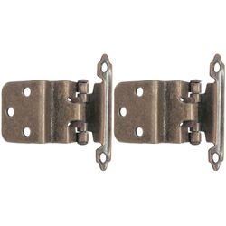 Laurey 1-1/2 in. W X 2-3/4 in. L Venetian Bronze Gold Steel Self-Closing Hinge 2 pk