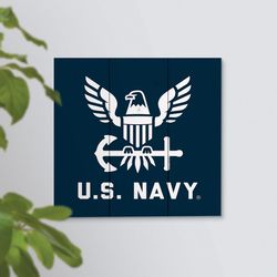 P Graham Dunn 17 in. H X 11 in. L Multicolored Wood US Navy Pallet Decor