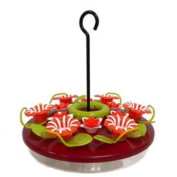 North States Hummingbird 16 oz Plastic Hanging Tray Nectar Bird Feeder 12 ports