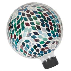 Alpine Green Glass 11 in. H Gazing Ball