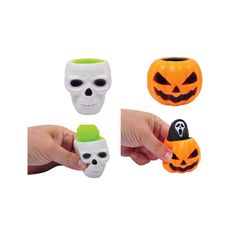 Fun World Pumpkin or Skull Halloween Squish and Pop