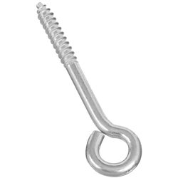 National Hardware 3.75 in. L Zinc-Plated Silver Steel Lag Screw Eye 1 pk