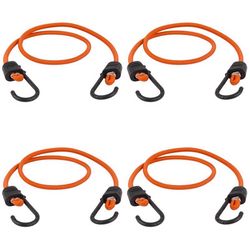 Keeper Black/Orange Bungee Cord 36 in. L X 0.374 in. 1 pk