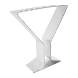 R&M International Corp 4 in. W X 4 in. L Martini Glass Cookie Cutter Silver 1 pc