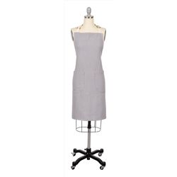 Monaco Frost Gray Cotton Apron