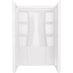 Delta Classic 500 73-1/4 in. H X 34 in. W X 48 in. L White Shower Surround