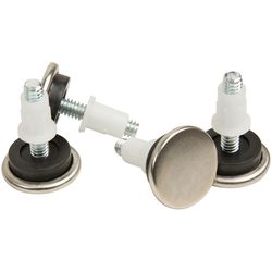 Softtouch Metallic 7/8 in. Screw-On Brass Swivel Glide 4 pk