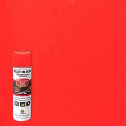 Rust-Oleum Industrial Choice Gloss Fluorescent Red-Orange Inverted Marking Paint 17 oz