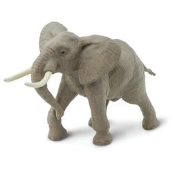 Safari Ltd. Wild Safari African Bull Elephant Toy Gray