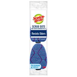 Scotch-Brite Advanced Heavy Duty Antibacterial Sponge Refill For Dishwand 1.65 in. L 2 pk