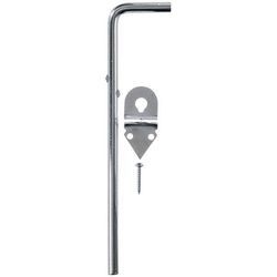 Ace 12 in. L Metallic Zinc Cane Bolt 1 pk