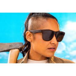 goodr BFG - Just Knock It On! Sunglasses Unisex Brown Frame Black Lens Polarized