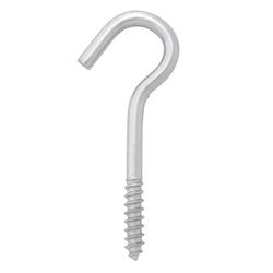 Hampton Small Zinc-Plated Silver Steel 2-1/2 in. L Ceiling Hook 45 lb 1 pk