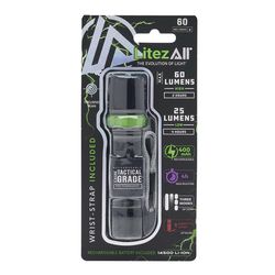 LitezAll 60 lm Black LED Rechargeable Mini Flashlight