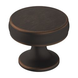 Amerock Renown Traditional Round Cabinet Knob 1-1/4 in. D 1-1/8 in. Oil Rubbed Bronze 1 pk