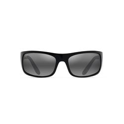 Maui Jim Peahi Sunglasses Unisex Gloss Black Frame Neutral Gray Lens Polarized