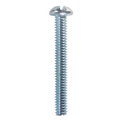 HILLMAN No. 1/4-20 Ga. X 2 in. L Combination Round Head Zinc-Plated Steel Machine Screws 100 pk