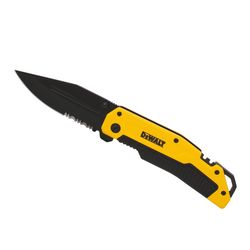 DeWalt Black/Yellow 8CR13MOV Steel > 6 in. Premium Pocket Knife