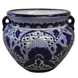 Avera Products Talavera 19 in. H X 10 in. W Ceramic Planter Multicolored
