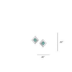 Montana Silversmiths Women's Desert Diamond TQ Stud Earrings