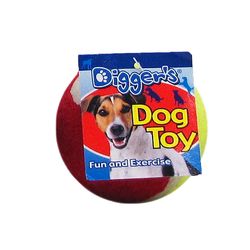 Boss Pet Digger's For Dog Multicolored Rubber Ball Tennis Balls Large 1 pk