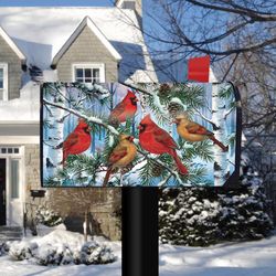 Briarwood Lane Multicolored Vinyl 19 in. H X 19 in. L X 7 in. W Woodland Wither Cardinals Mailbox Co