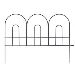 Panacea 18 in. L X 14 in. H Steel Black Lightweight Arched Border Edging