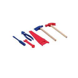 Schylling Little Helper Tool Box Blue/Red 6 pc