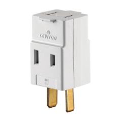 Leviton Non-Grounded 3 outlets Outlet Adapter 1 pk