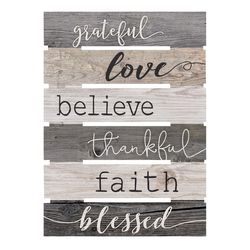 P Graham Dunn 23.5 in. H X 17 in. L Multicolored Wood Pallet Decor