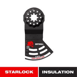 Diablo Starlock 3-1/2 in. X 3-1/2 in. W Bi-Metal Curved Contact Edge Oscillating Blade Insulation 1