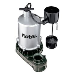 Flotec 3/4 HP 6,360 gph Zinc Vertical Float Switch AC Submersible Sump Pump 8 ft³