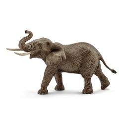 Schleich Wild Life African Male Elephant Toy Gray