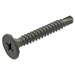 Grip-Rite No. 8 wire X 1-1/4 in. L Phillips Wafer Head Coarse Cement Board Screws