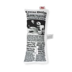 Kikkerland Kobe For Dog Canvas Fake News Dog Toy 1 pk