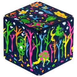 Shashibo Meow Wolf Glowquarium Magnetic Puzzle Cube Multicolored 12 pc