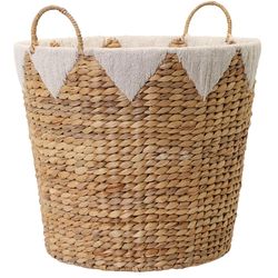 Zenna Home 16 in. L X 16 in. W X 16.5 in. H Beige/Brown Woven Basket